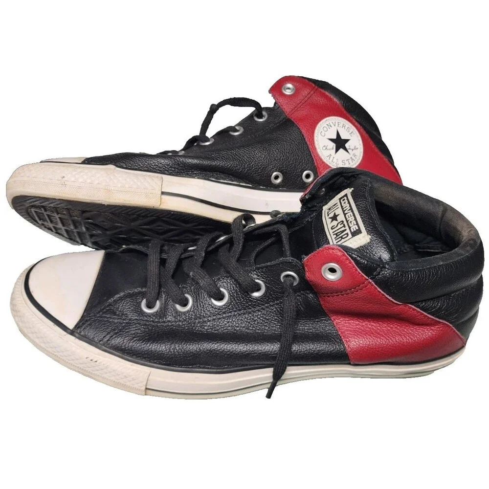 Converse Chuck Taylor All-Star High Street Mid-Top Leather Sneakers Size 12